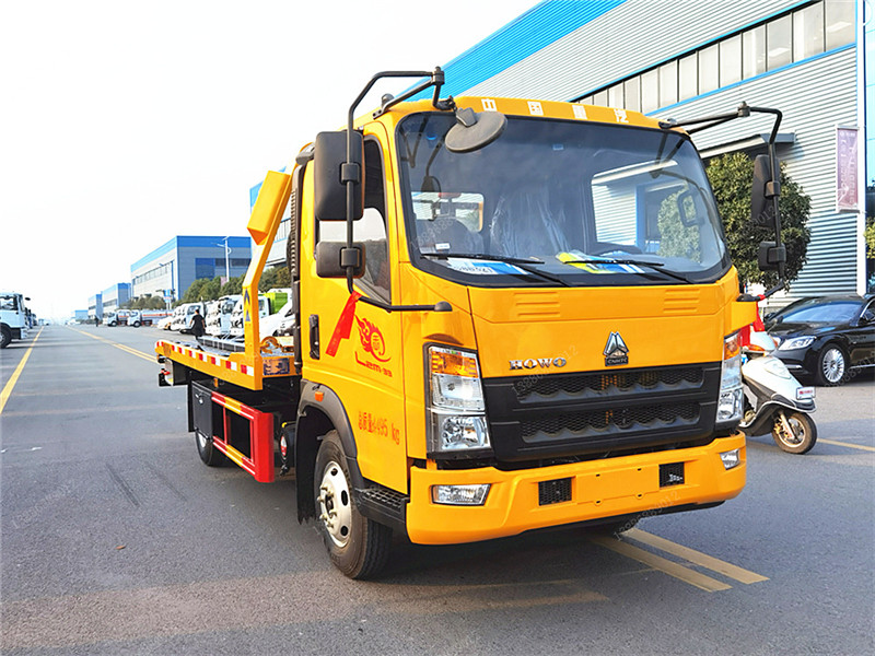 重汽豪沃藍牌一拖二清障車